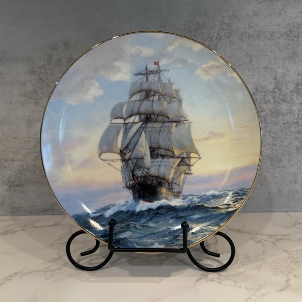 1989 W.S. George Young America Homeward Bound Charles Vickery Collector Plate